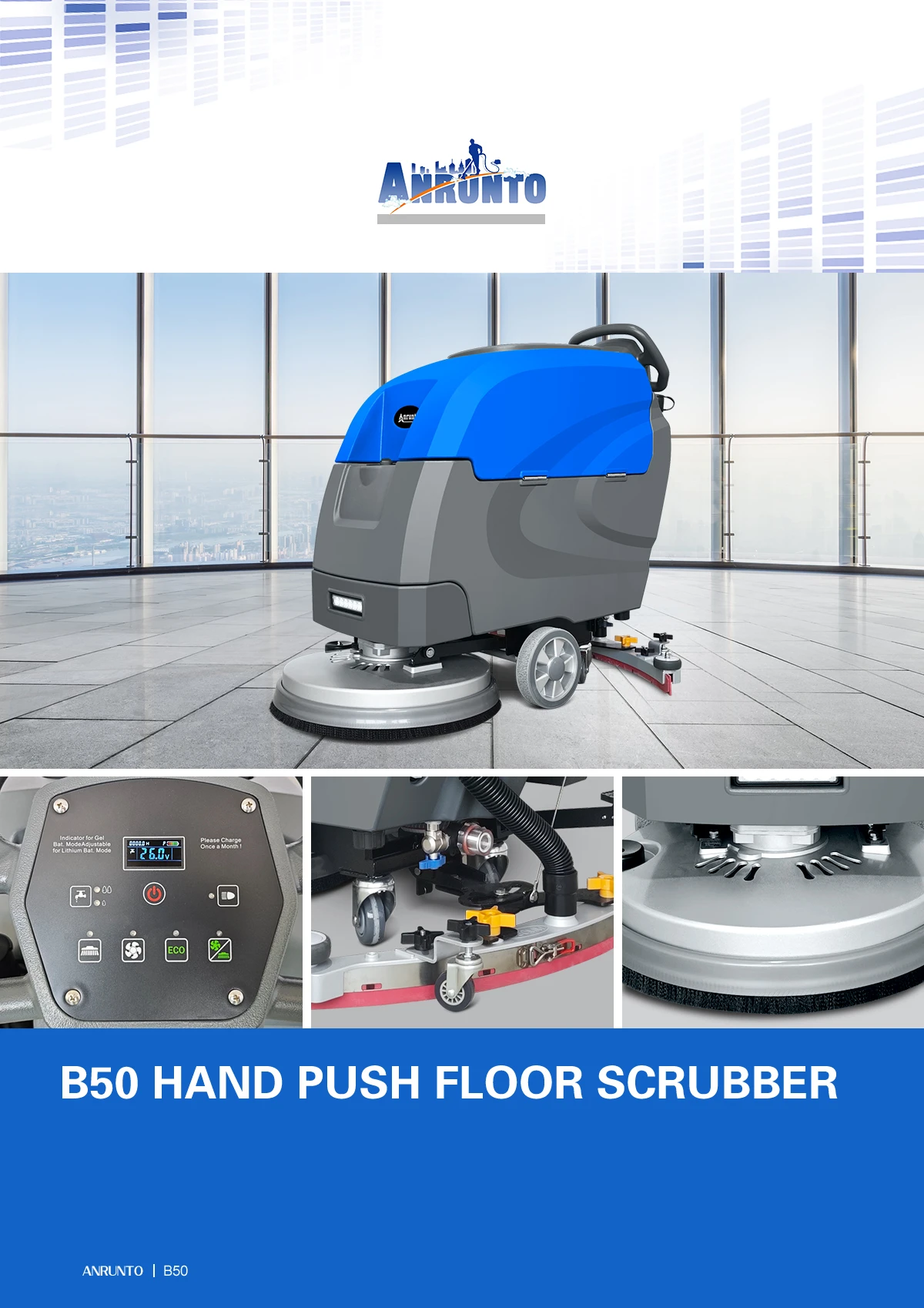 B50 Walk Behind Floor Scrubber