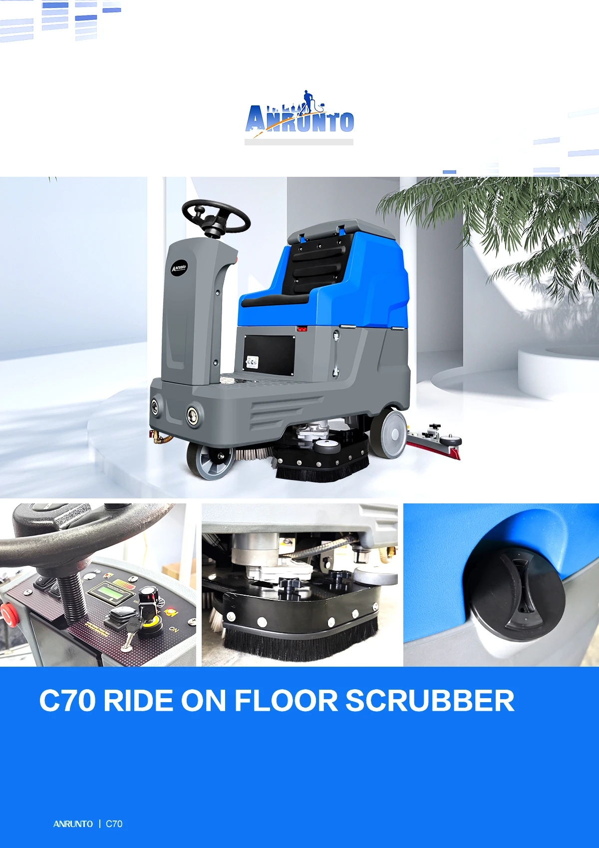 C70 Ride On Floor Scrubber C70 Ride On Floor Scrubber