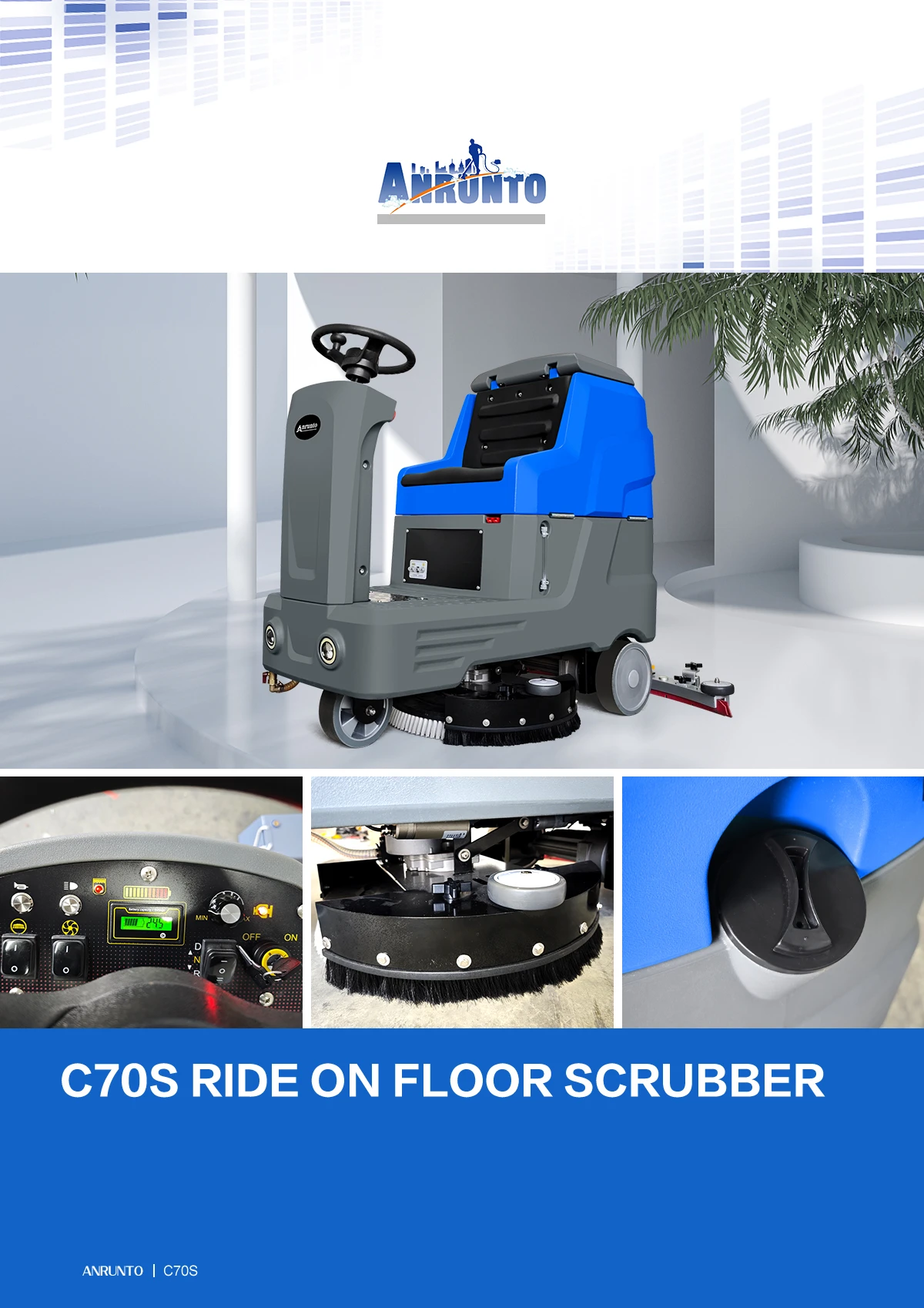 C70S Ride On Floor Scrubber C70S Ride On Floor Scrubber