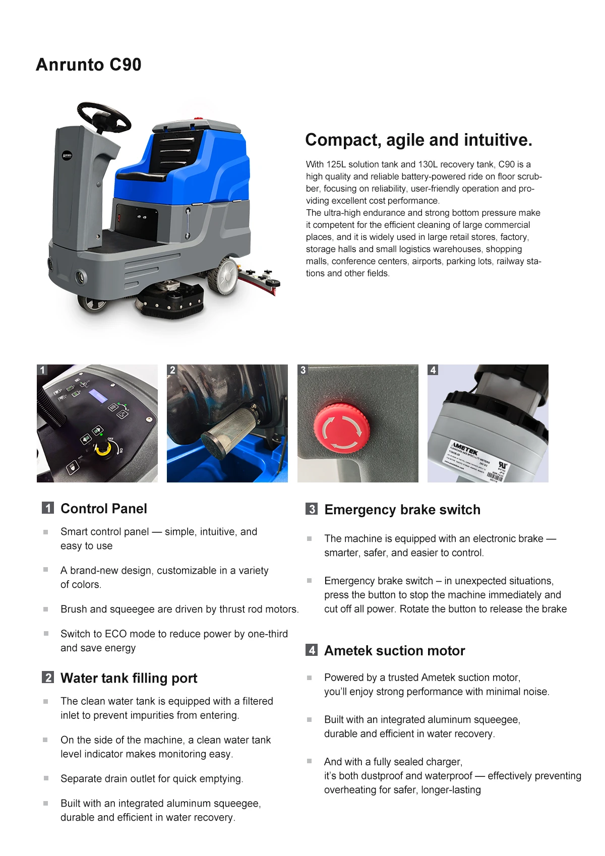 C90 Ride On Floor Scrubber C90 Ride On Floor Scrubber