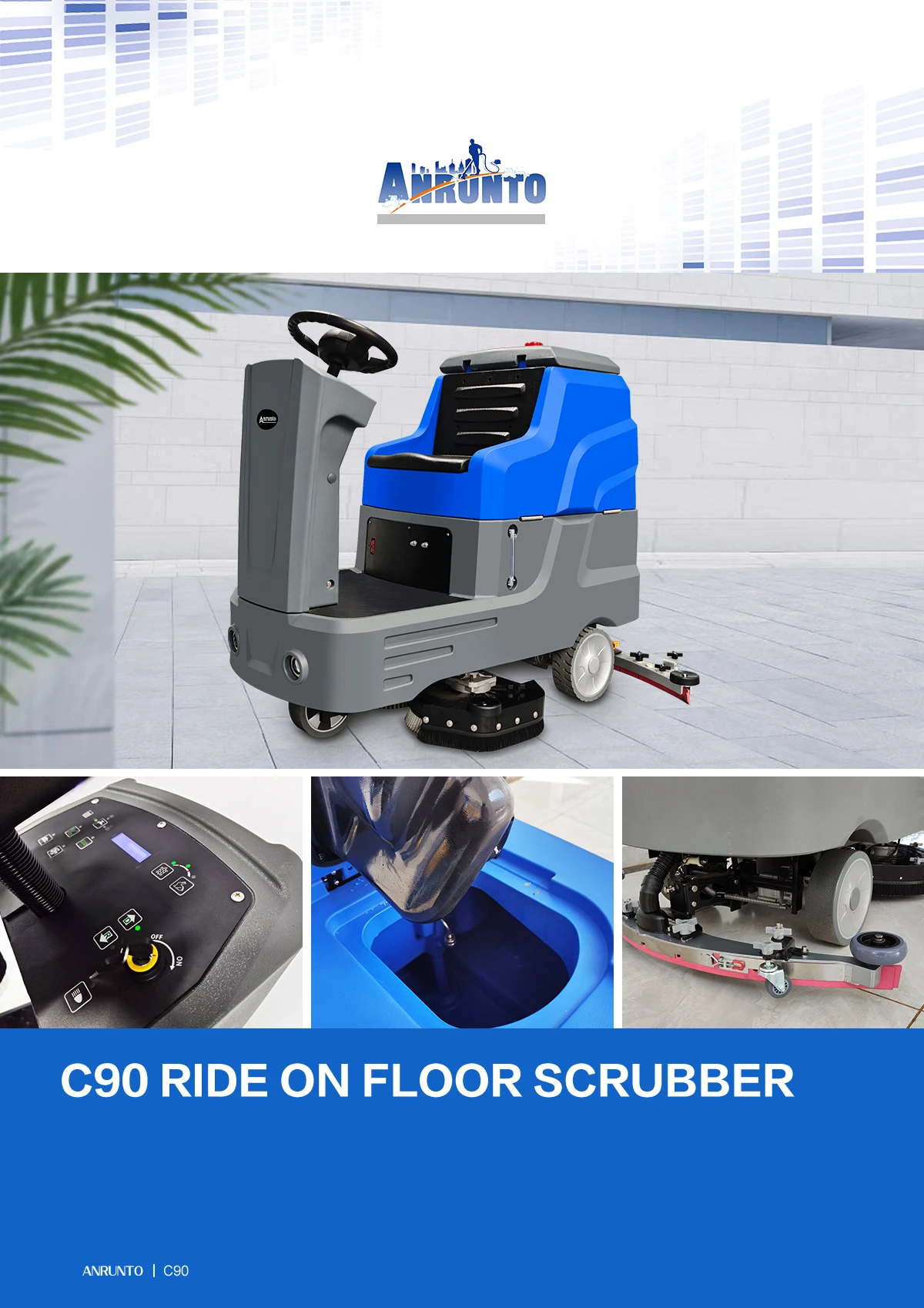 C90 Ride On Floor Scrubber C90 Ride On Floor Scrubber