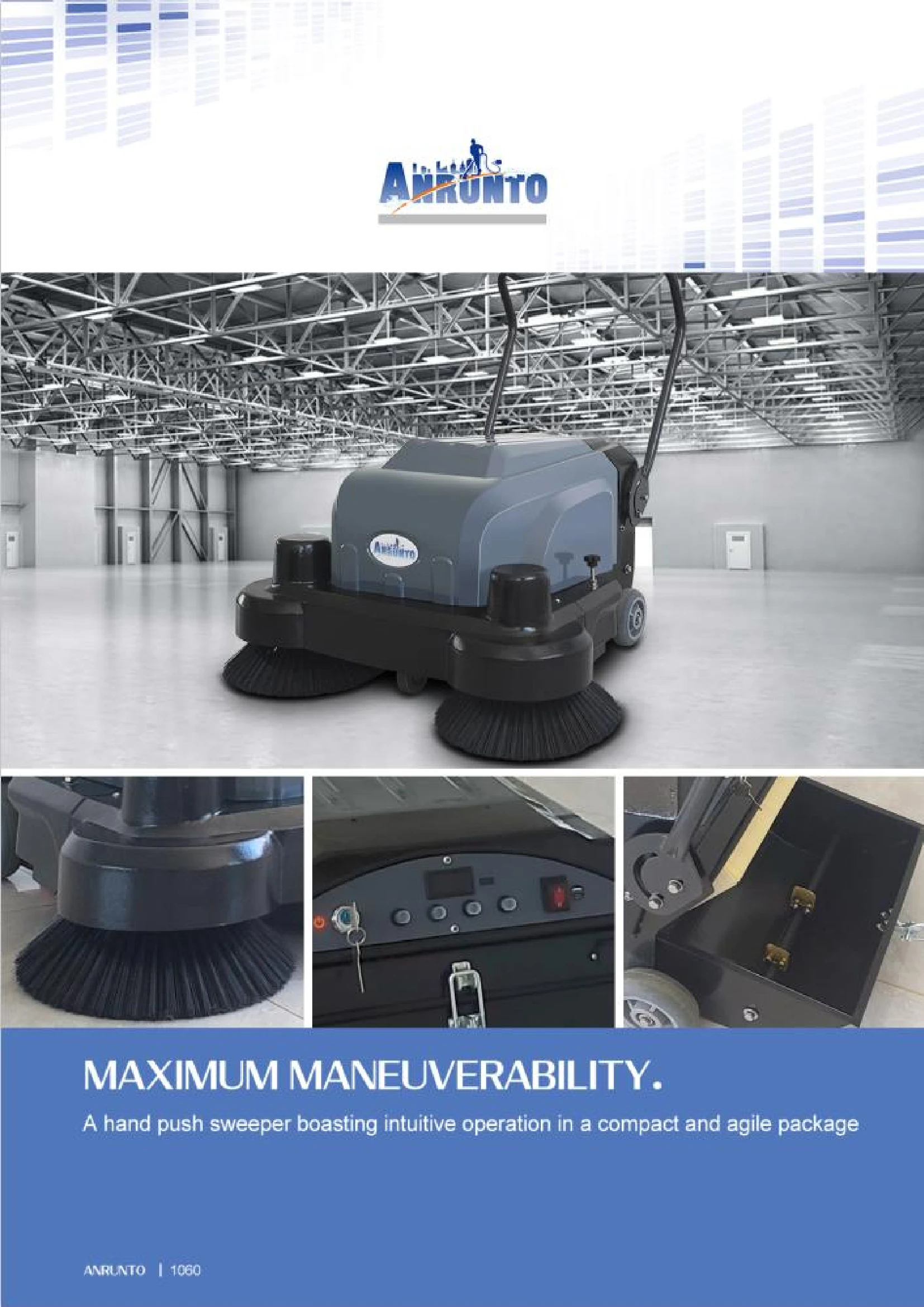 1060 Hand Push Floor Sweeper