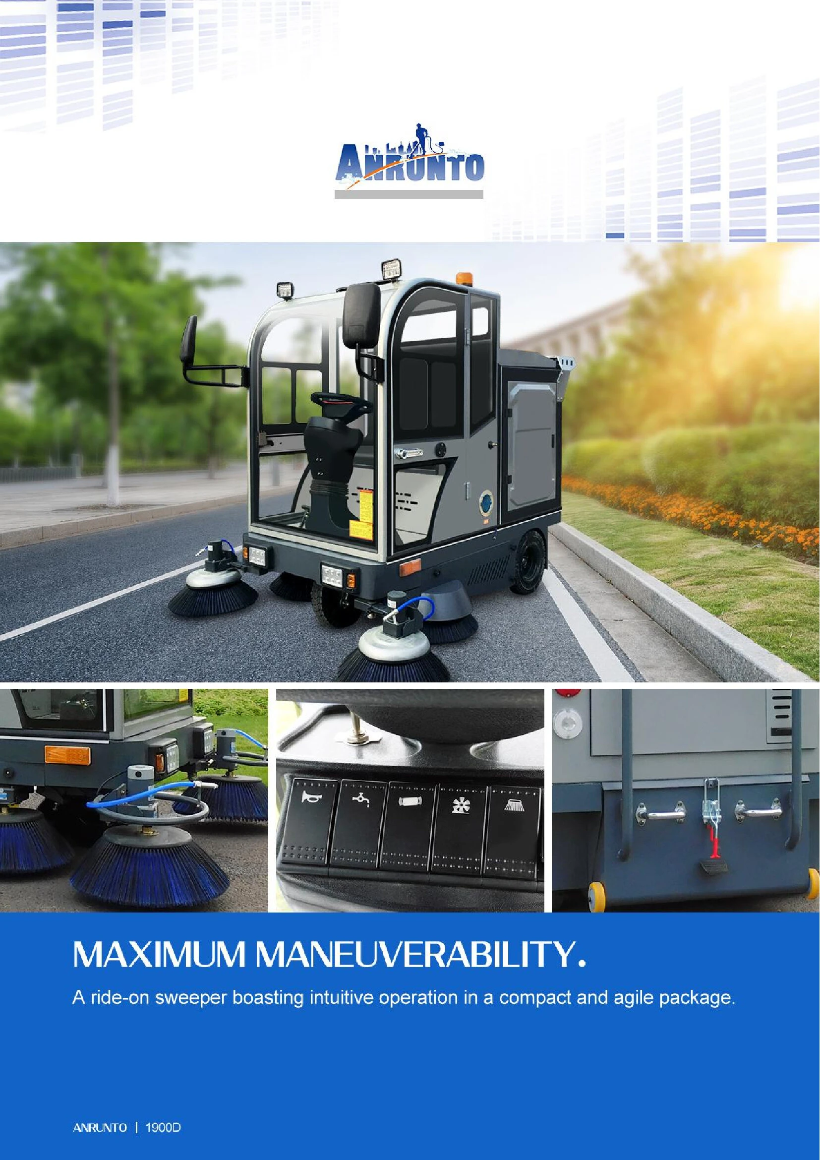 1900D Ride On Floor Sweeper 1900D Ride On Floor Sweeper